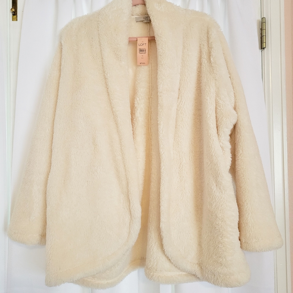 NWT Loft Plus Teddy Bear Coat